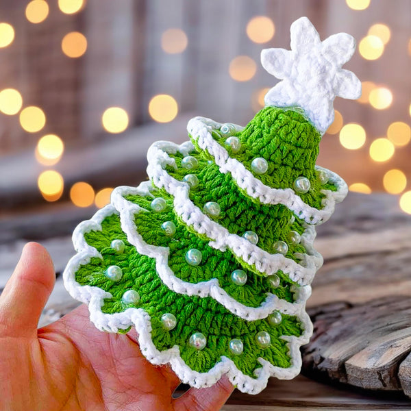 Crochet Christmas Tree Pattern, Beginner-Friendly Amigurumi Decor for DIY Holiday Decorations and Festive Gift Ideas