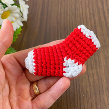 Crochet Mini Christmas Stockings PDF Pattern, DIY Holiday Ornaments, Handmade Festive Stocking Decorations, Cute Crochet Gift Bag Design