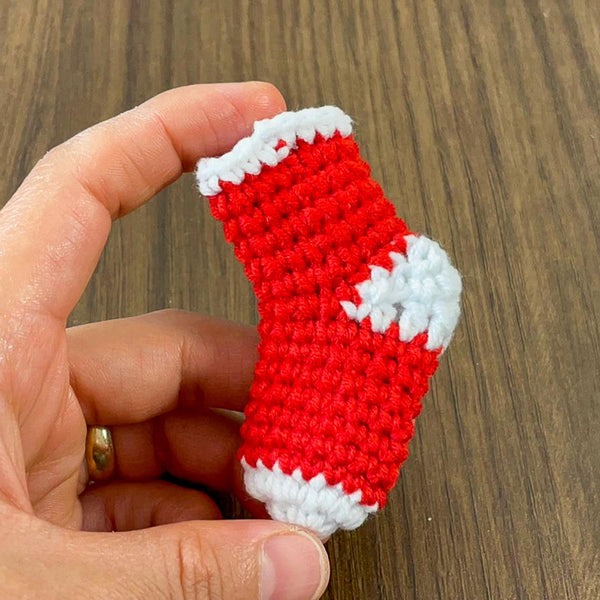 Crochet Mini Christmas Stockings PDF Pattern, DIY Holiday Ornaments, Handmade Festive Stocking Decorations, Cute Crochet Gift Bag Design