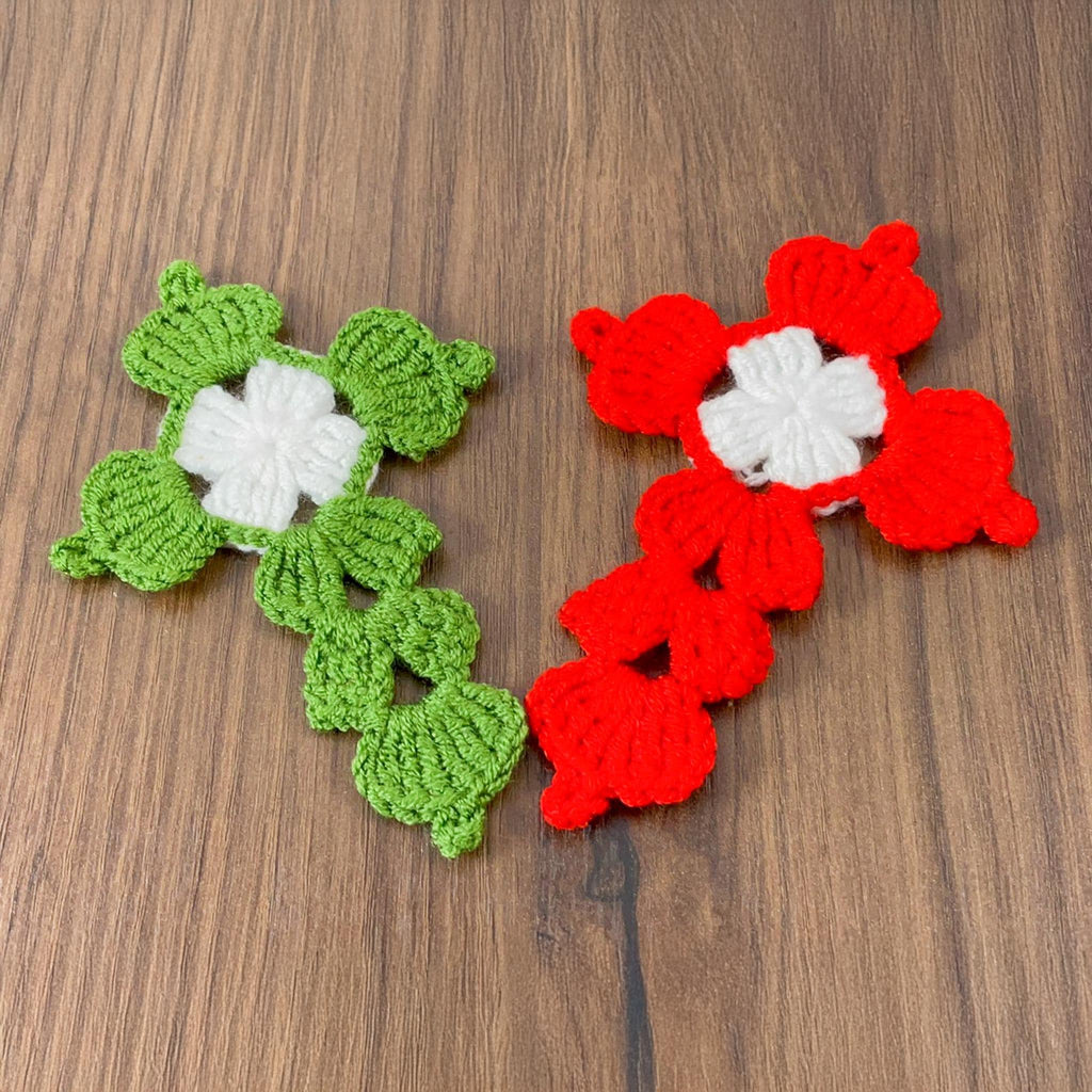 Crochet Cross with Heart Motifs PDF Pattern - Handmade Religious Decor Design - Hand Trendy