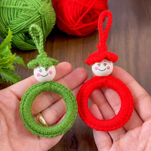 Crochet Christmas Elf Wreath Pattern, DIY Red Ornament PDF, Handmade Holiday Décor Tutorial, Beginner Festive Craft Project