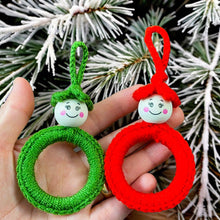 Crochet Christmas Elf Wreath Pattern, DIY Red Ornament PDF, Handmade Holiday Décor Tutorial, Beginner Festive Craft Project