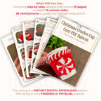 Christmas Crochet Cup Cozy PDF Pattern - Handmade Holiday Crochet Pattern - Hand Trendy
