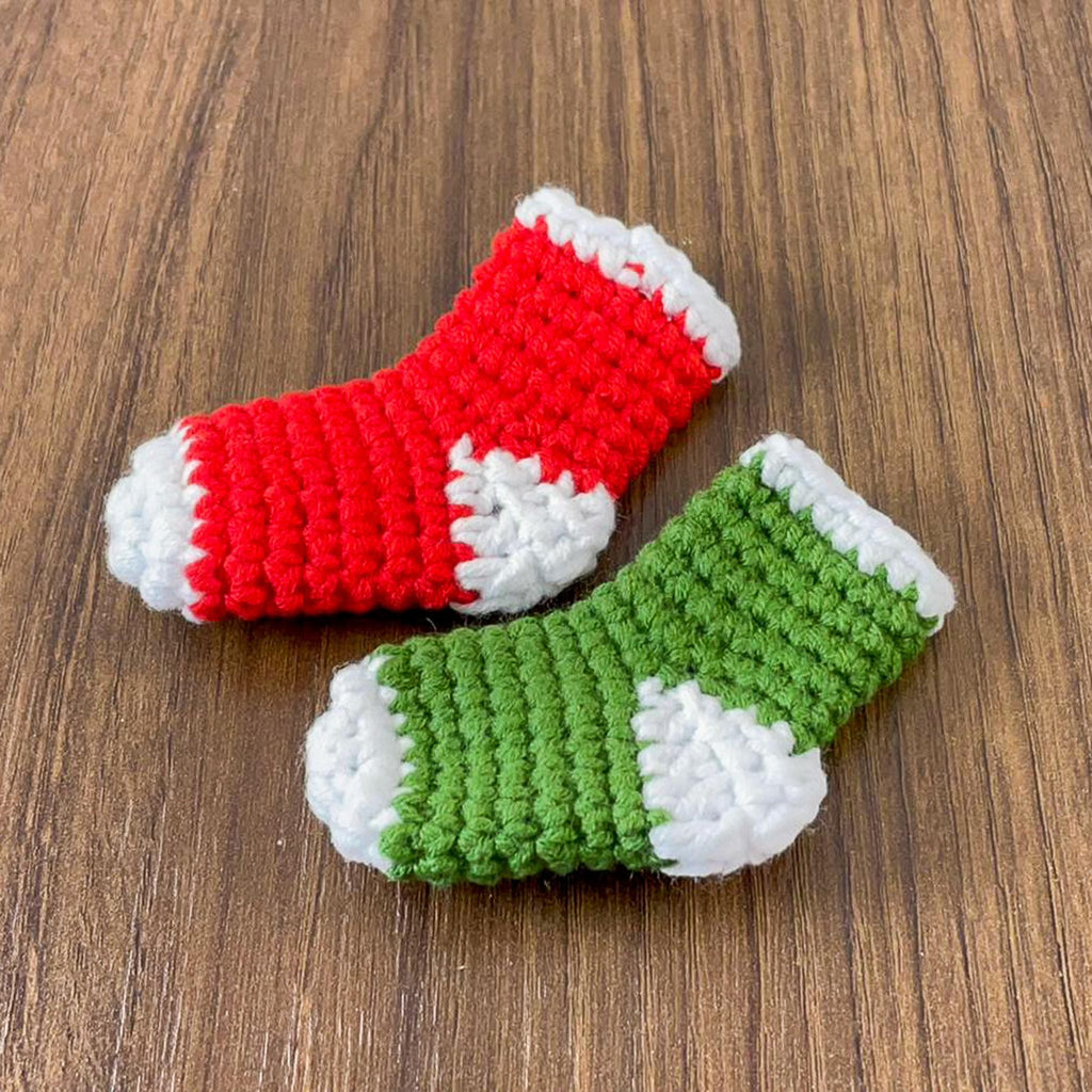 Cute Crochet Christmas Stockings PDF Pattern - DIY Holiday Ornaments - Hand Trendy