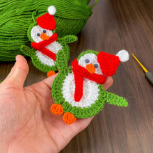 Crochet Penguin Ornament PDF Pattern, DIY Christmas Penguin Decoration, Handmade Festive Penguin Applique, Holiday Crochet Design