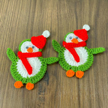 Crochet Penguin Ornament PDF Pattern, DIY Christmas Penguin Decoration, Handmade Festive Penguin Applique, Holiday Crochet Design