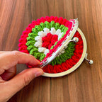 Crochet Flower Coin Purse Pattern PDF - Small Floral Crochet Pouch - Hand Trendy