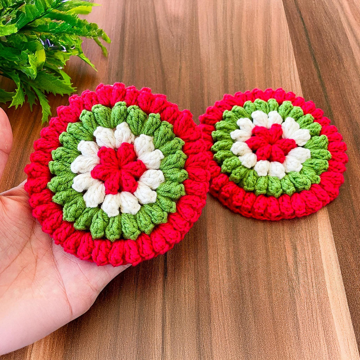 Flower Scrubby Crochet Pattern | Easy PDF Tutorial | Christmas Gift - Hand Trendy