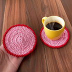 Modern Crochet Coaster Pattern PDF - Perfect Handmade Table Decor Gift for Beginners - Hand Trendy