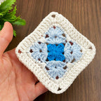 Floral Granny Square PDF Pattern - Flower Motif Tutorial for Beginners - Hand Trendy