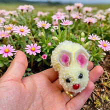 Pom Pom Bunny DIY Pattern Tutorial, Easy Rabbit Craft Tutorial for Easter Decorations, Handmade Rabbit Decoration, Instant Download