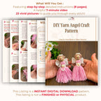 Easy Yarn Angel Pattern Tutorial - Friendly Easy Yarn Angel Pattern for Beautiful Handmade Holiday Decorations - Hand Trendy