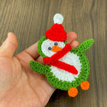 Crochet Penguin Ornament PDF Pattern, DIY Christmas Penguin Decoration, Handmade Festive Penguin Applique, Holiday Crochet Design