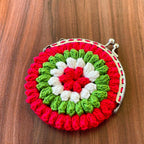Crochet Flower Coin Purse Pattern PDF - Small Floral Crochet Pouch - Hand Trendy
