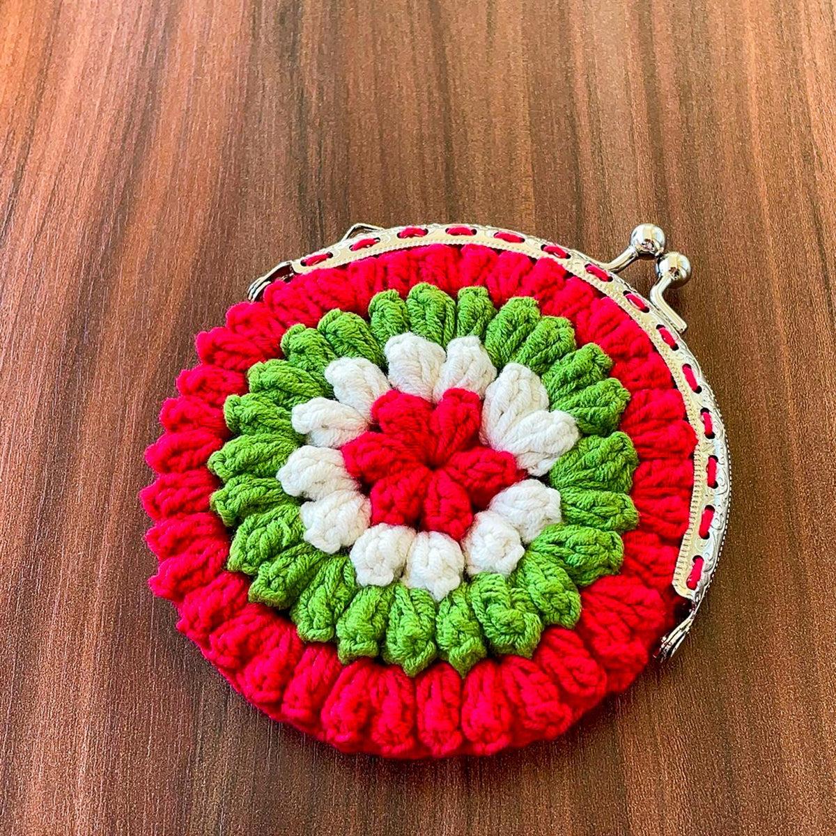 Crochet Flower Coin Purse Pattern PDF - Small Floral Crochet Pouch - Hand Trendy