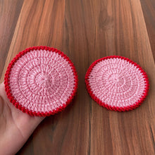 Modern Crochet Coaster Pattern, Unique DIY Cotton Round Coaster Tutorial, Perfect Handmade Table Decor Gift for Beginners