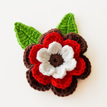 3D Layered Crochet Flower Pattern, Multicolor Floral Applique PDF, Crochet Brooch Tutorial, DIY Handmade Flower Motif, Instant Download