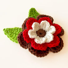 3D Layered Crochet Flower Pattern, Multicolor Floral Applique PDF, Crochet Brooch Tutorial, DIY Handmade Flower Motif, Instant Download