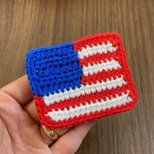 American Flag Crochet Pattern, USA Flag Applique PDF, Patriotic Crochet Square, DIY Independence Day Decor, Handmade 4th of July Craft