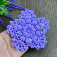 Crochet Rosette Flower Lace Motif Pattern PDF, Vintage-Inspired Floral Tutorial, DIY Coaster, Appliqué, or Home Decor
