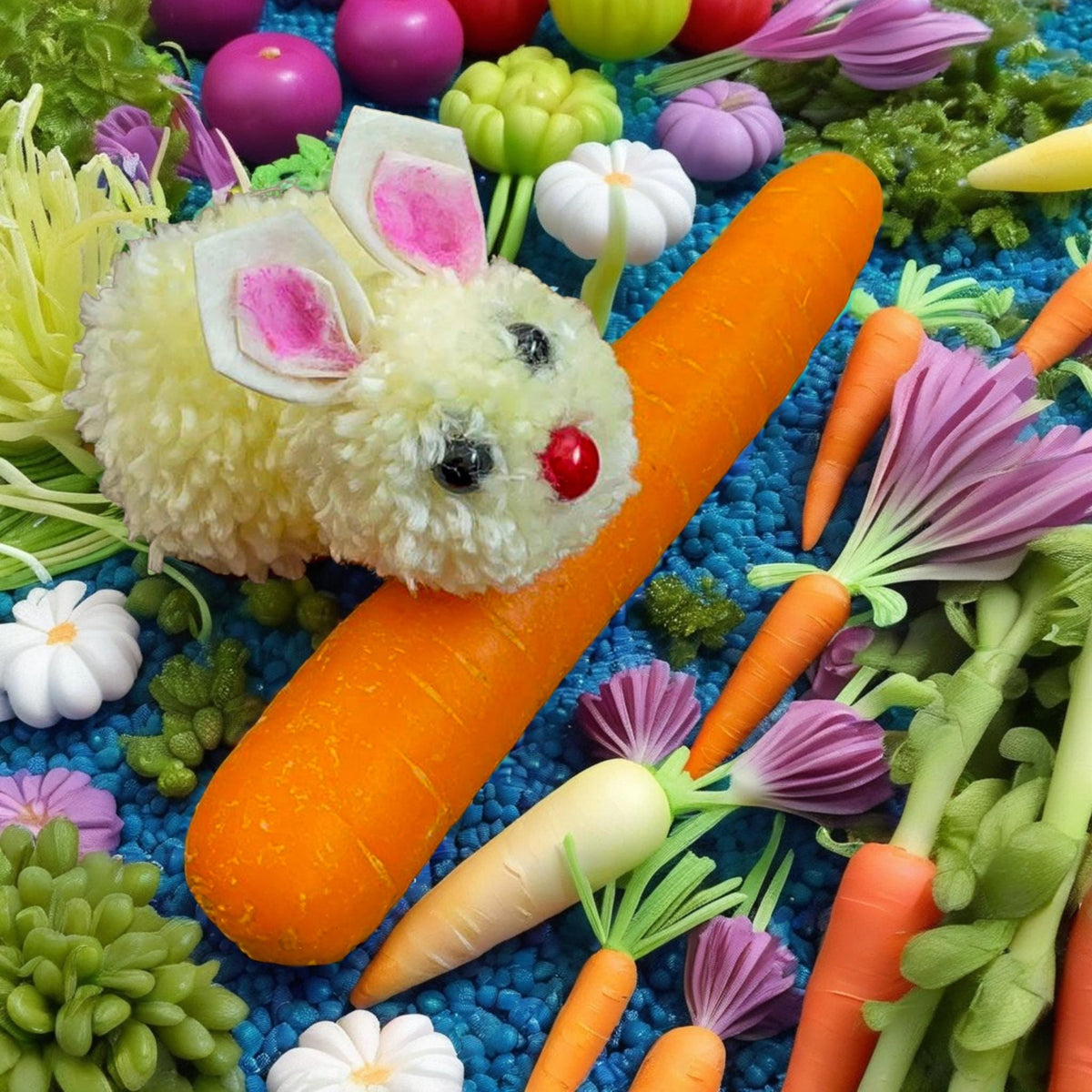 Pom Pom Bunny DIY Pattern - Easter Craft Tutorial - Handmade Rabbit Decoration - Hand Trendy