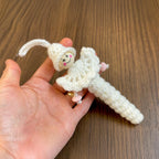 Crochet Caterpillar Angel Keychain Pattern - Handmade Keychain Gift - Hand Trendy