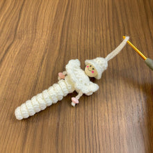 Crochet Caterpillar Angel Keychain PDF Pattern, Amigurumi Bug with Hat & Cape, Cute Guardian Angel Ornament DIY, Handmade Keychain Gift