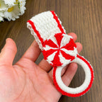 Crochet Candy Cane Towel Holder PDF Pattern - Festive Holiday Crochet Project for Beginners - Hand Trendy