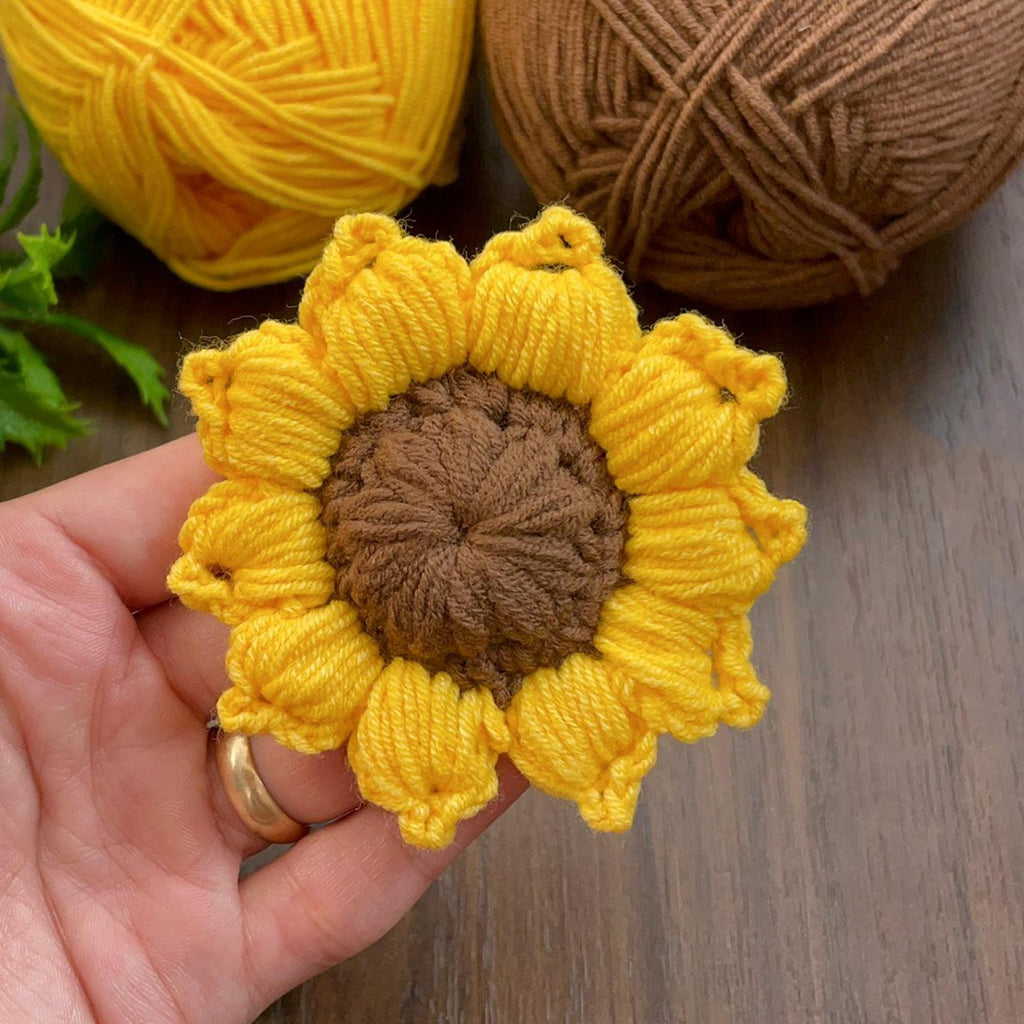 Amigurumi Sunflower Crochet Pattern PDF - 3D Crochet Flower Plush - Hand Trendy