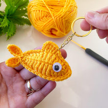 Crochet Fish Keychain Pattern, Amigurumi Fish Keyring PDF, DIY Small Fish Plush, Handmade Ocean Animal Toy, Cute Crochet Gift