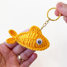 Crochet Fish Keychain Pattern, Amigurumi Fish Keyring PDF, DIY Small Animal Plush, Handmade Ocean Animal Toy, Cute Crochet Gift
