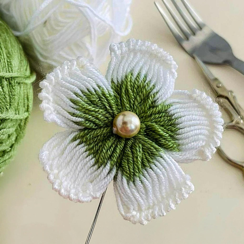 Elegant 3D Crochet Flower Pattern PDF - DIY Crochet Brooch Tutorial - Hand Trendy