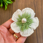Elegant 3D Crochet Flower Pattern PDF - DIY Crochet Brooch Tutorial - Hand Trendy
