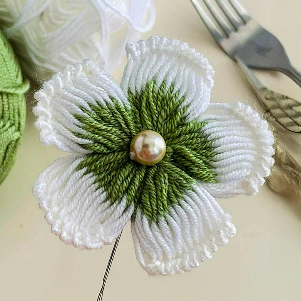 Elegant 3D Crochet Flower Pattern PDF - DIY Crochet Brooch Tutorial - Hand Trendy