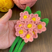 3D Crochet Flower Bouquet Pattern PDF, Realistic Floral Home Decor, Amigurumi Crochet Flowers DIY, Handmade Room Decoration