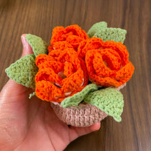 Crochet Flower Basket PDF Pattern, Amigurumi Floral Arrangement, DIY Crochet Home Decor, Handmade Rose Bouquet Tutorial