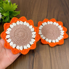 Sunflower Crochet Doily Pattern PDF, Handmade Floral Table Decor, Round Crochet Placemat DIY, Rustic Home Decoration, Instant Download