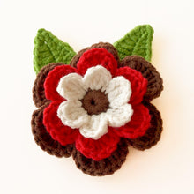 3D Layered Crochet Flower Pattern, Multicolor Floral Applique PDF, Crochet Brooch Tutorial, DIY Handmade Flower Motif, Instant Download