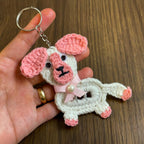 Crochet Puppy Keychain PDF Pattern - DIY Scrap Yarn Keychain - Hand Trendy