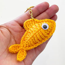 Crochet Fish Keychain Pattern, Amigurumi Fish Keyring PDF, DIY Small Fish Plush, Handmade Ocean Animal Toy, Cute Crochet Gift