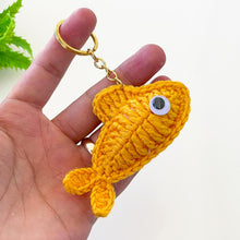 Crochet Fish Keychain Pattern, Amigurumi Fish Keyring PDF, DIY Small Animal Plush, Handmade Ocean Animal Toy, Cute Crochet Gift