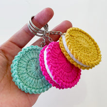 Crochet Macaron Keychain Pattern, Amigurumi Cookie Keyring PDF, DIY Cute Dessert Plush, Handmade Sweet Treat Charm, Instant Download
