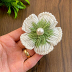 Elegant 3D Crochet Flower Pattern PDF - DIY Crochet Brooch Tutorial - Hand Trendy