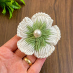 Elegant 3D Crochet Flower Pattern PDF - DIY Crochet Brooch Tutorial - Hand Trendy