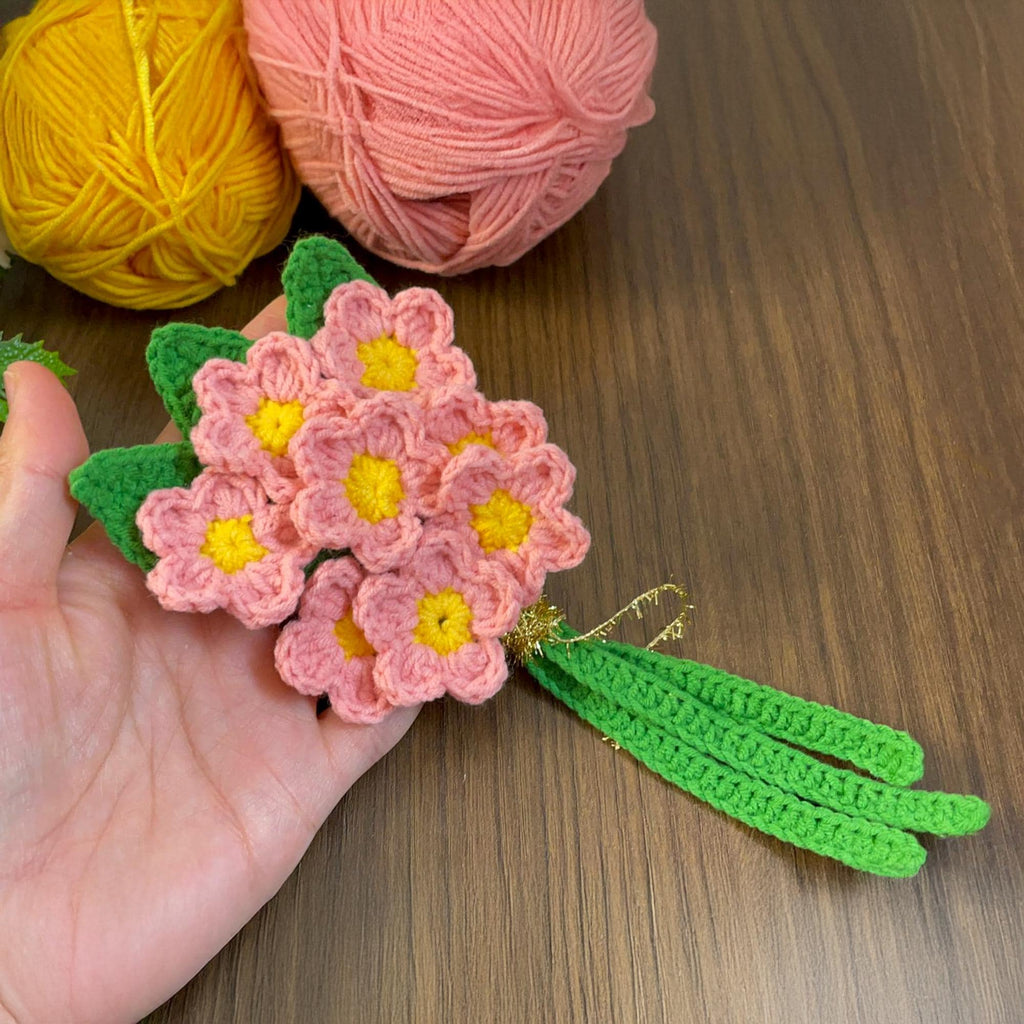3D Crochet Flower Bouquet Pattern PDF - Handmade Room Decoration - Hand Trendy