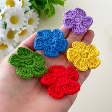 Crochet Small Flower Applique Pattern, Easy Floral Motif PDF, DIY Embellishment for Clothes, Handmade Decoration, Instant Download Crochet