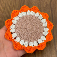 Sunflower Crochet Doily Pattern PDF, Handmade Floral Table Decor, Round Crochet Placemat DIY, Rustic Home Decoration, Instant Download