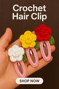 Crochet Hairclips Pattern for Kids - PDF Only - Toddler Hair Clip Crochet Pattern - Hand Trendy