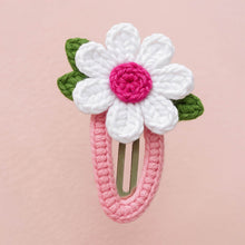 Floral Crochet Hair Snap Clips for Girls - Baby Hair Barrettes Pattern