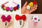 Crochet Hair Clips Patterns Bundle - Gift for Craft Lovers - Hand Trendy